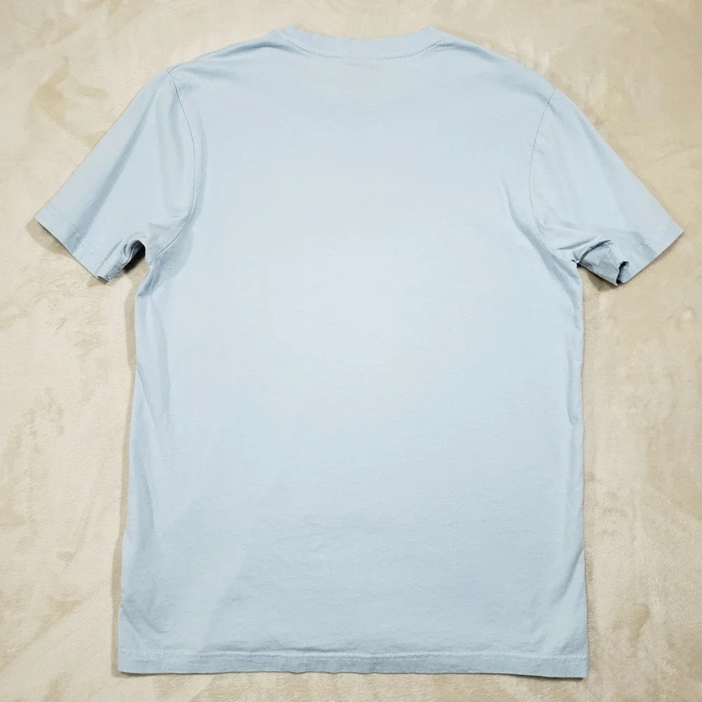 Ellesse T-Shirt‎ Womens Large Light Blue Embroidered Logo Cotton SAS11351 Casual